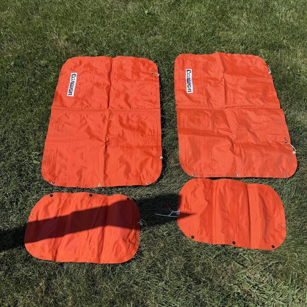 Caravan Canopy Weight Bags Set of 4 - Orange Heavy Duty Sandbag Anchors